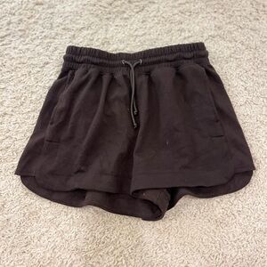 Yogalicious Chocolate Brown Athletic Shorts